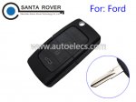 South American Ford Folding Flip Remote Key Case 3 Button