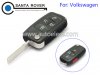 Volkswagen VW Flip Folding Remote Key 4+1 Button