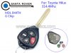 Toyota Hilux 4 Button Remote Key 314.4Mhz G Chip