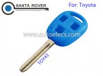 Toyota Corolla Camry Prado RAV4 Remote Key Case Shell Light Blue 3 Button Toy43 Blade