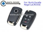 Buick Excelle Regal LaCROSSE Flip Folding Remote Key Shell Case 5 Button