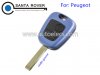 Peugeot 307 407 Citroen C3 C5 Remote Key Shell Case 2 Button Blue Colour HU83 Groove