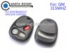 GM 2+1 Button Remote Control KOBLEAR1XT 315Mhz