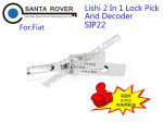 SIP22 Lishi 2 in 1 Lock Pick and Decoder For Fiat