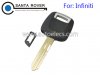 Infiniti Transponder Key Shell Case With Plastic Plug