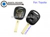 Toyota Corolla Camry Prado RAV4 Remote Key Case Shell Black 3 Button Toy48 Blade With Logo