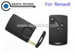 Renault Koleos Clio Megane Smart Remote Card Case 4 Button With Emergency Key laser blade