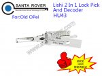 HU43 Lishi 2 in 1 Lock Pick and Decoder For Old Opel