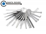 16pcs Steel Car Door Lock Pick Tool Locksmith Machine Silver