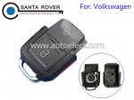 Volkswagen VW Remote Key Case Cover 2+1 Button