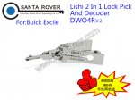 DWO4R V.2 Lishi 2 in 1 Lock Pick and Decoder For Buick Exclle