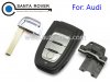 Audi A4L Q5 Remote Key Case Cover 3 Button full set