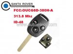 Honda 3 Button Remote Key(Japan) 48 Chip