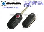 Fiat 500 Ducato Grande Punto Firomo Flip Remote Key 3 Button 433Mhz