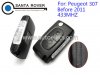 Original Peugeot 307 0536 Model Before 2011 Year 2 Button Flip Remote Key