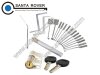 Transparent AB KABA Lock Pick With 17pcs Opening Tools Kit