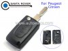 Peugeot Citroen 3 Button Folding Remote Key Case NE78 Blade