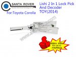 TOY2014 Lishi 2 in 1 Lock Pick and Decoder For Toyota Corolla