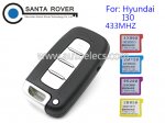 Hyundai I30 Smart Remote Key Card 4 Button 433MHZ