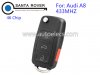 Audi A8 Flip remote Key 46 Chip (433 MHz)