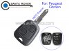 Peugeot 206 207 Citroen C2 C3 Remote Key Case 2 Button NE72 blade