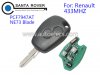 Renault Clio Kangoo Master Remote Key 2 Button PCF7947AT NE73 Blade 433Mhz