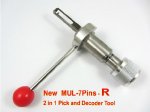 New MUL-T-LOCK 7Pins (R) decoder and pick tool