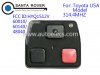 Toyota Remote 3 Button Set 60010 60140 48040 314.4Mhz