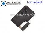 Renault Megane Smart Remote Card Case With Emergency Key 3 Button