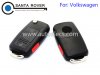 Volkswagen VW Touareg Flip Remote Key Case 3+1 Button