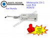 Motorcycle HON70 Lishi 2 in 1 Lock Pick and Decoder For Honda