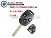 Honda 3 Button Remote Key(Japan) 48 Chip