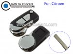 Citroen DS Smart Flip Key Shell 2 Button