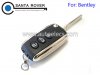 Bentley Continental Spur Mulsanne Replacement Folding Remote Key Shell Case Fob 3 Button