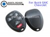 Buick GMC Chevrolet Remote Key Case Cover 6 Button