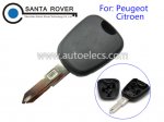 Peugeot 206 207 Citroen C2 C3 Transponder Key Shell Case