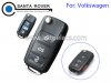 New Volkswagen VW 3+1 Button Flip Remote Key Case