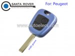 Peugeot 307 407 Citroen C3 C5 Remote Key Shell Case 2 Button Blue Colour HU83 Groove