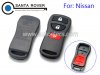 Nissan Frontier Pickup Murano Pathfinder Remote Key Shell Cover 2+1 Button