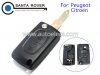 Peugeot Citroen 2 Button Folding Remote Key Case NE73 Blade