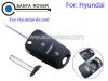 Hyundai Accent Folding Key Shell 3 Button