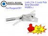 HU83 V.2 Lishi 2 in 1 Lock Pick and Decoder For Peugeot307