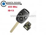 Honda 3 Button Remote Key(Euro) 13 Chip