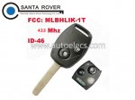 Honda CRV 2 Button Remote Key (Euro) MLBHLIK-1T