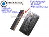 Peugeot 307 2011-2013 Year Flip Remote Key 3 Button HU83 Groove Blade