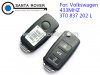 Volkswagen VW 3button Remote Flip Key (433Mhz,3T0 837 202 L)