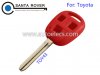 Toyota Corolla Camry Prado RAV4 Remote Key Case Shell Red 3 Button Toy43 Blade
