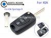 KIA Sportage R Flip Remote Key Shell 3 Button