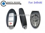 Infiniti FX35 FX45 Smart Remote Key Shell Case 2+1 Button