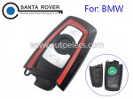 BMW 5 7 Series Smart Remote Key Case Cover 3 Button Red